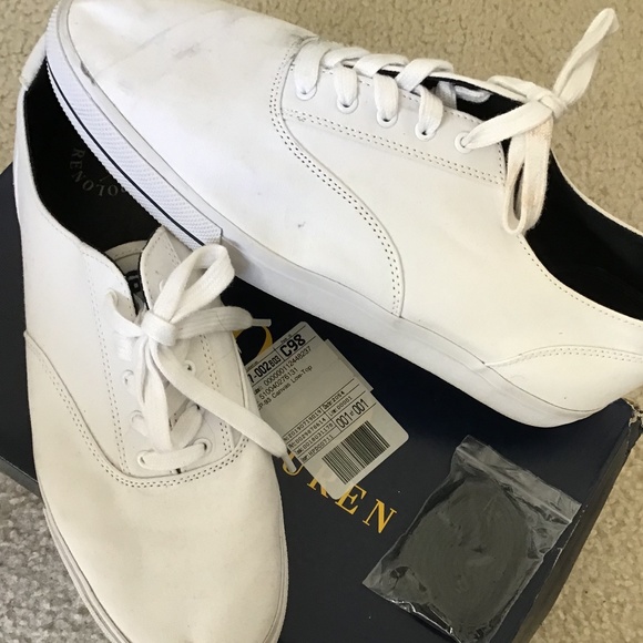 POLO RALPH LAUREN CANVAS LOW TOP SNEAKERS MENS